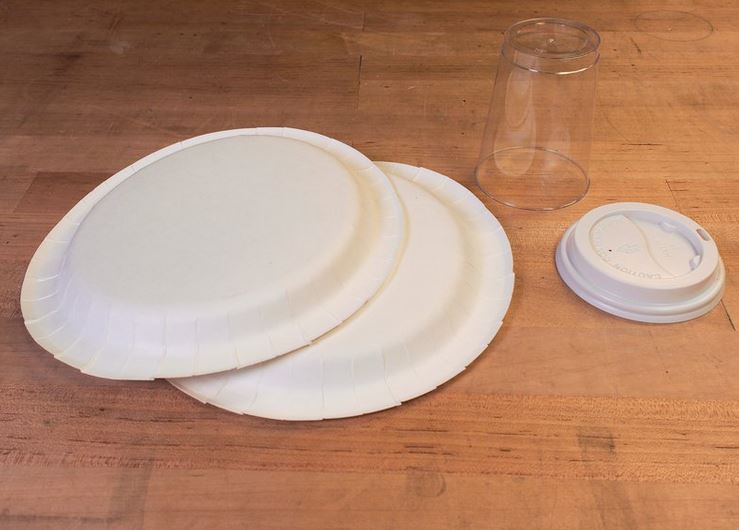 Plates, Cup and Lid