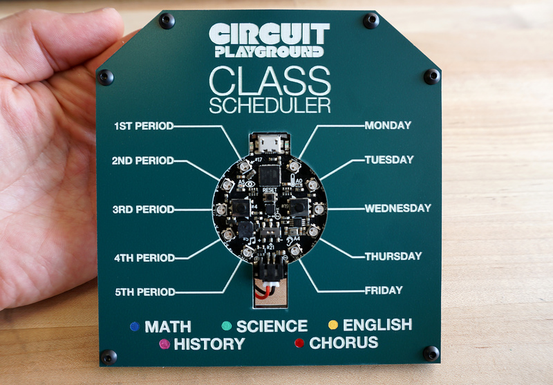 Circuit Playground Class Scheduler